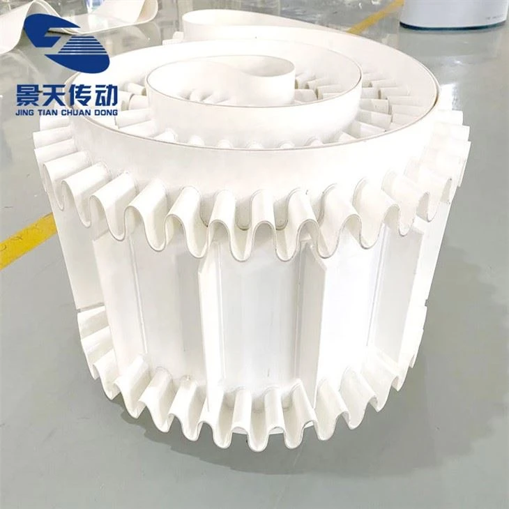 Incline Conveyor Belt With Cleats