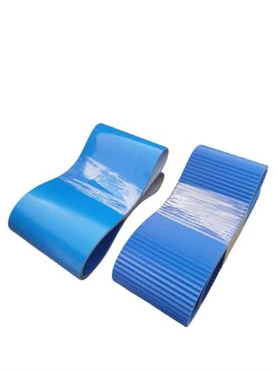 Kék PVC PU szállítószalag